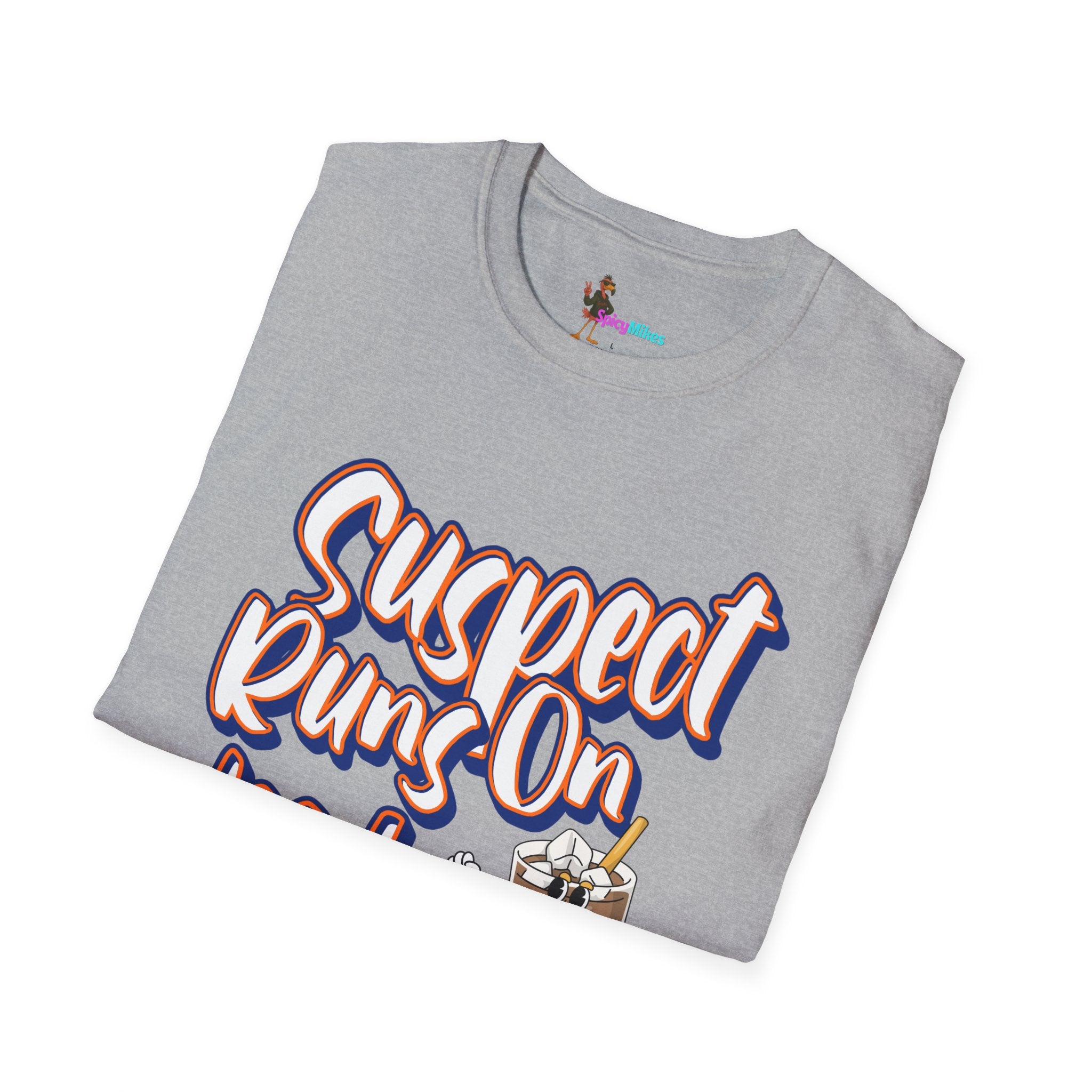 Suspect Runs On... Iced Coffee Graphic T-shirt