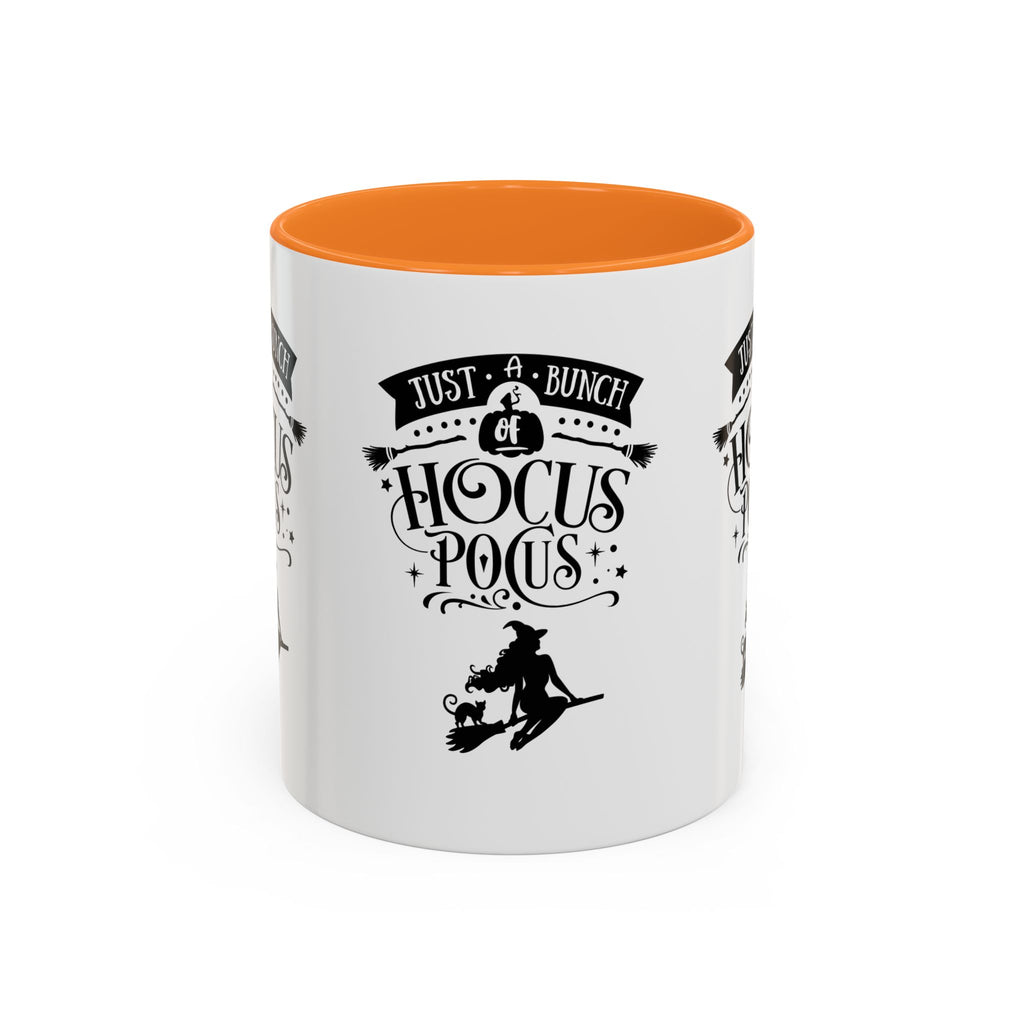 Halloween Just A Bunch Of Hocus Pocus Colored Rimmed Mug