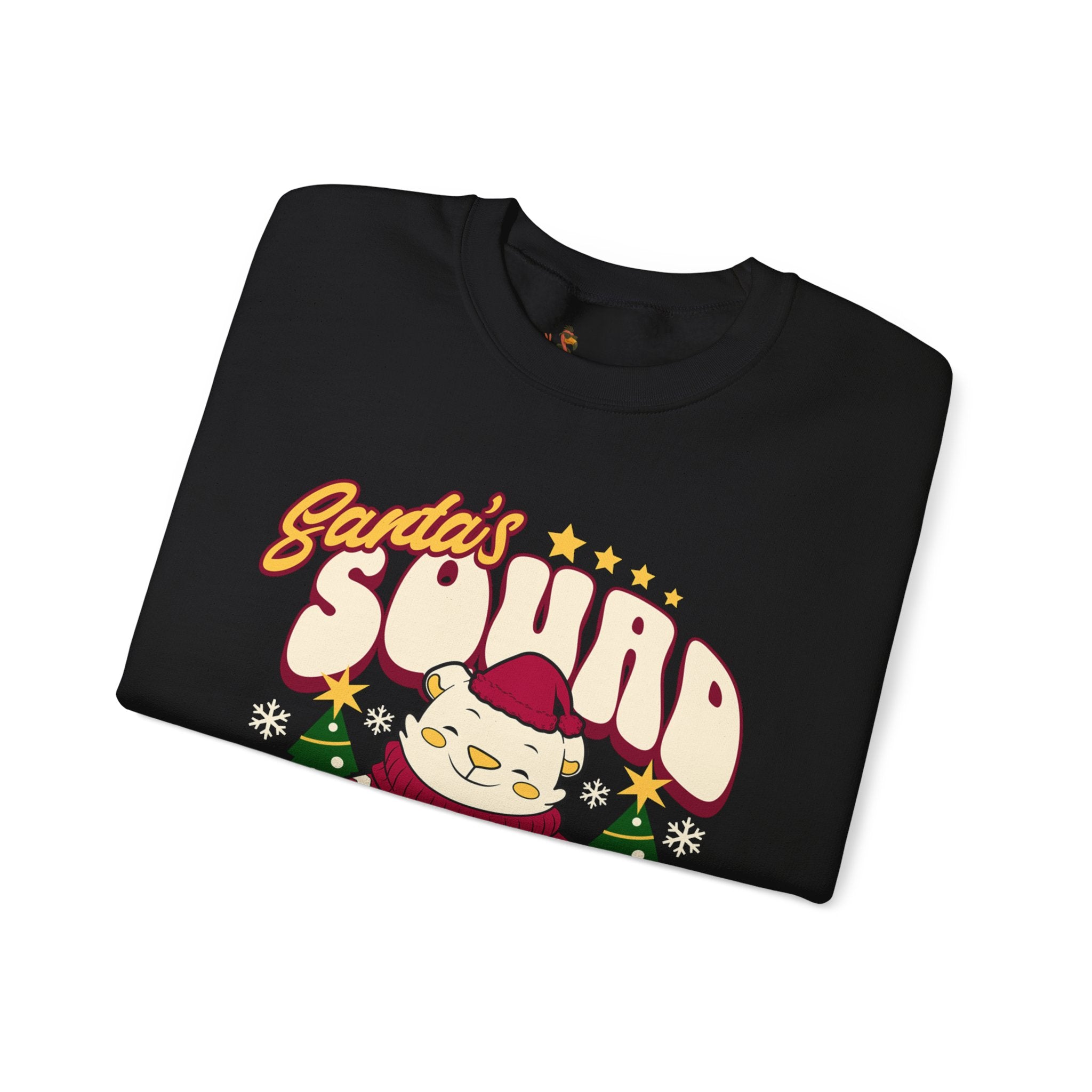 Santa’s Squad Bear bearing gifts Crewneck Ugly Sweatshirt