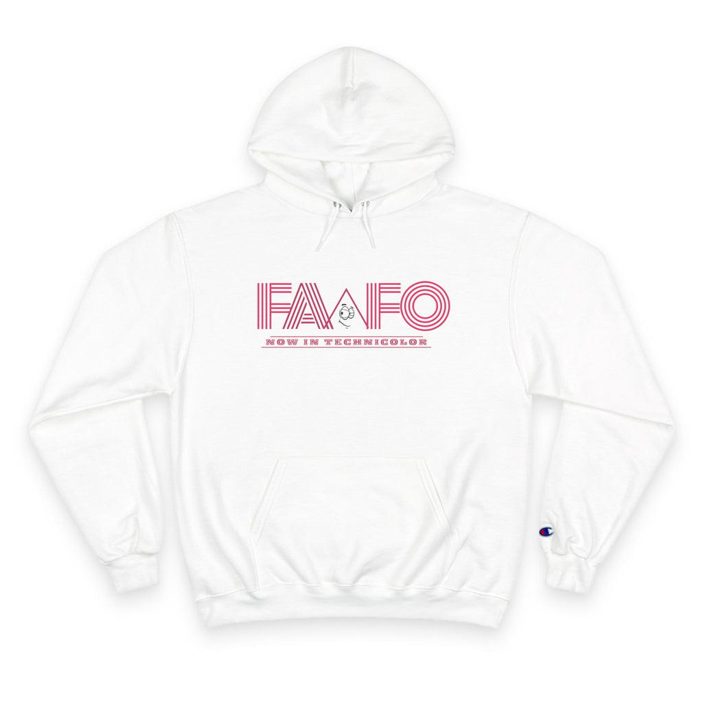 FAAFO Now In Technicolor Simple Champion Pullover Hoodie