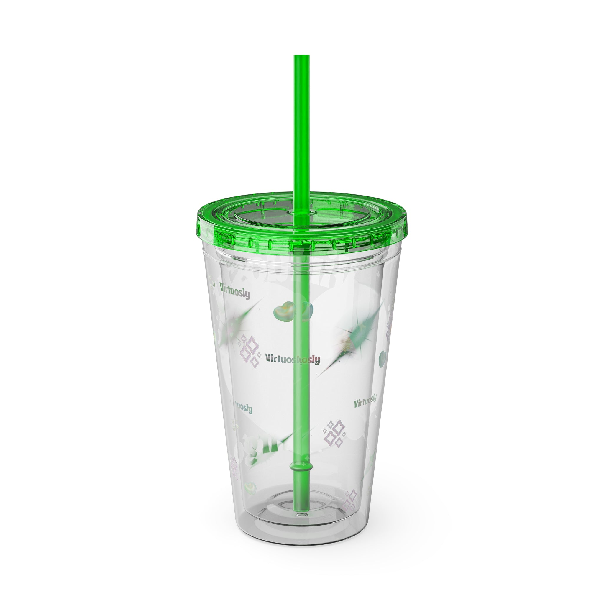 Virtuosly Virgo Zodiac Sunsplash Tumbler with Straw 16oz