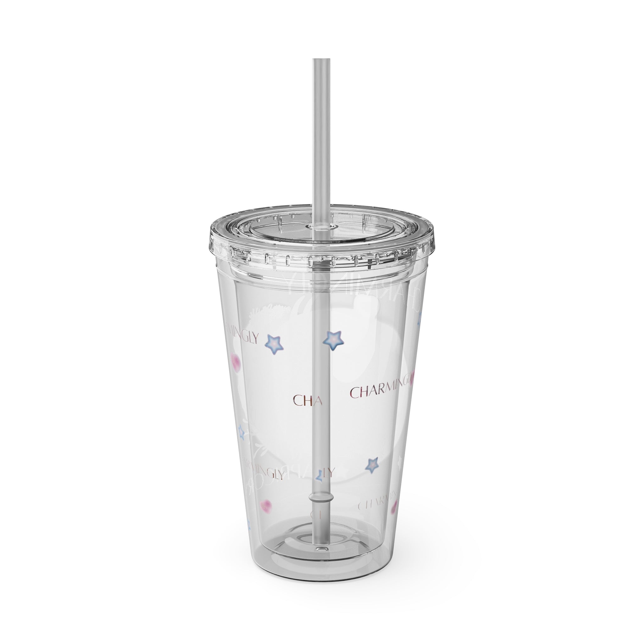 Charmingly Capricorn Zodiac Sunsplash Tumbler with Straw, 16oz