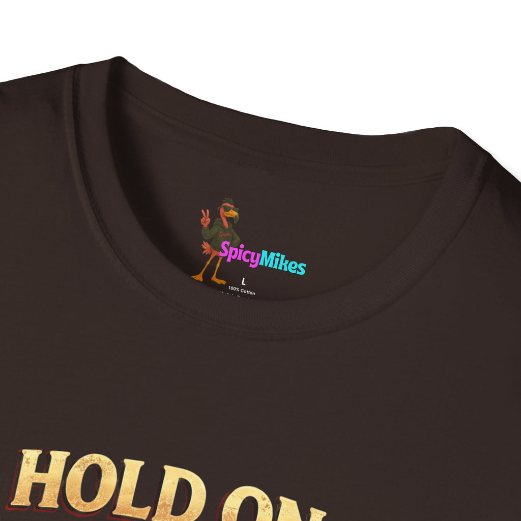 Overthinking Brain Graphic T-Shirt — "Hold On… Let Me Overthink This" Funny Anxiety Tee