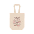 "My Favorite Wine Is" Two-Bottle Canvas Wine Carrier Double Wine Tote Bag –