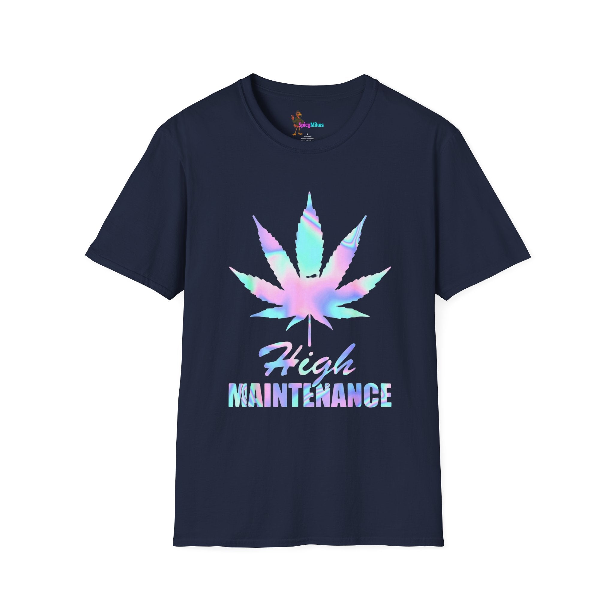 High Maintenance Pastel Tie-Dye Cannabis Leaf Tee