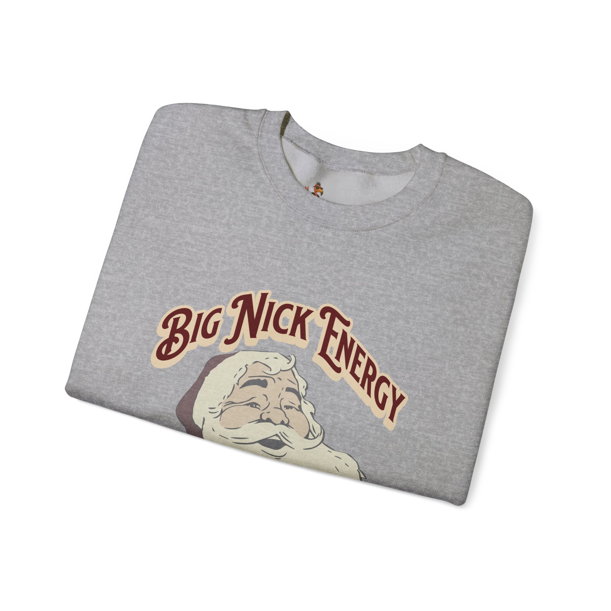 “Big Nick Energy: I Got Fat Sacks” Retro Santa Holiday Sweater