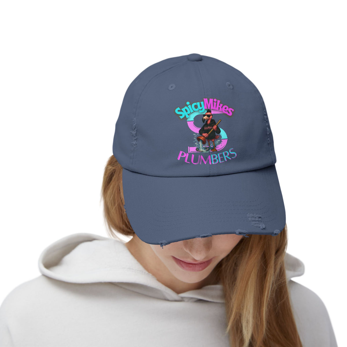 SpicyMike's Plumbers Unisex Distressed Cap