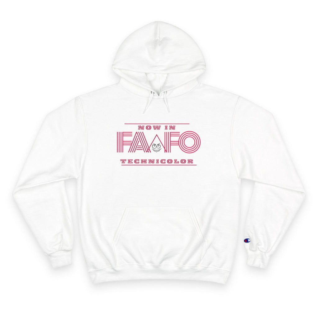Now in Technicolor FAAFO Bold Champion Hoodie