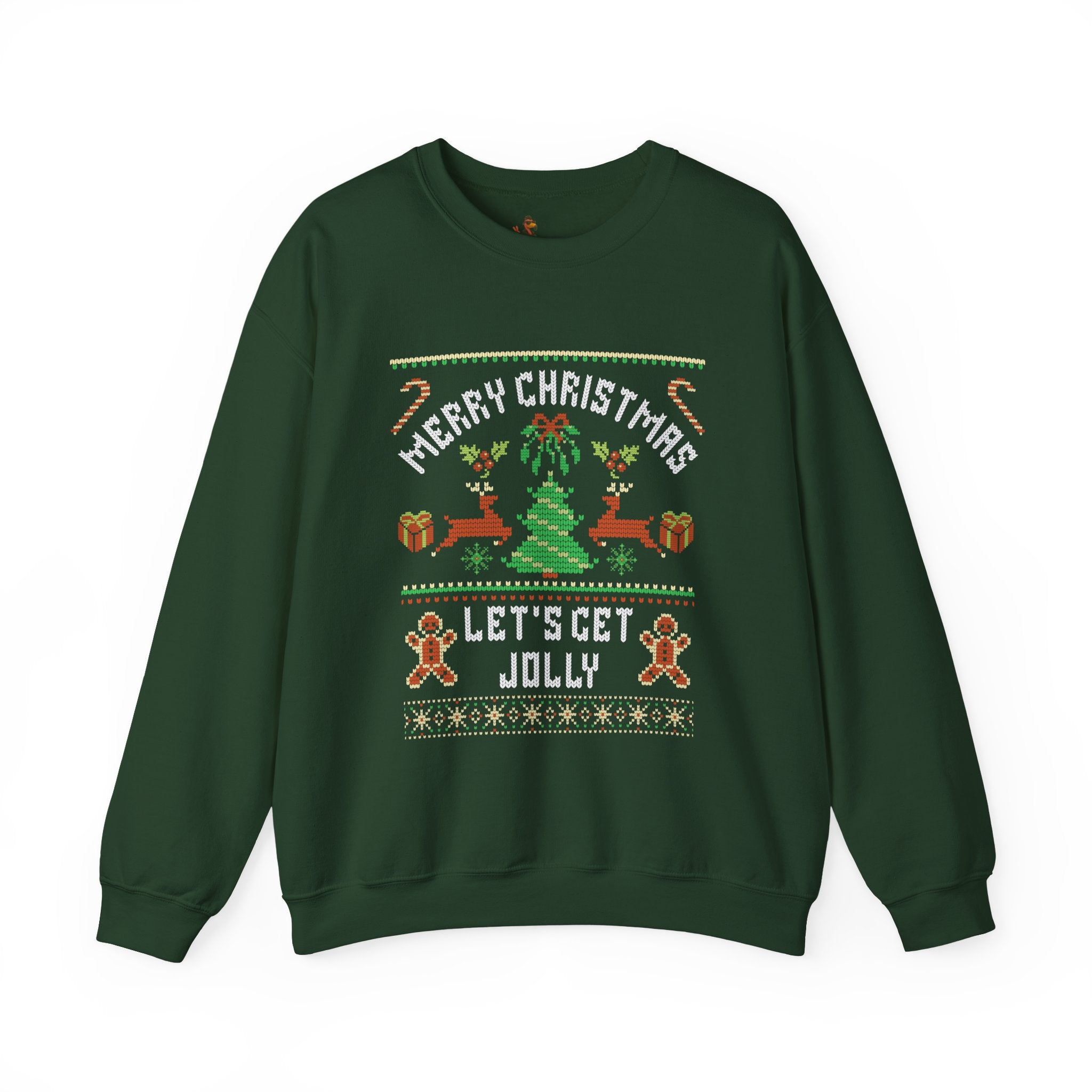 Christmas 'Let's Get Jolly' Crewneck Ugly Sweatshirt
