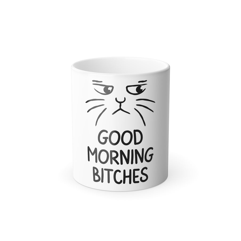 Good Morning B*%&^* White Disappearing Mug