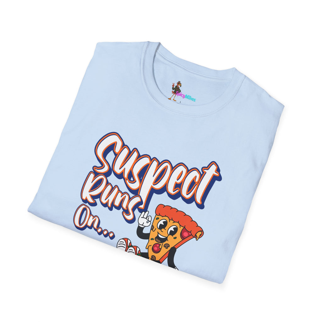 Suspect Runs On...Cold Pizza Graphic Tee