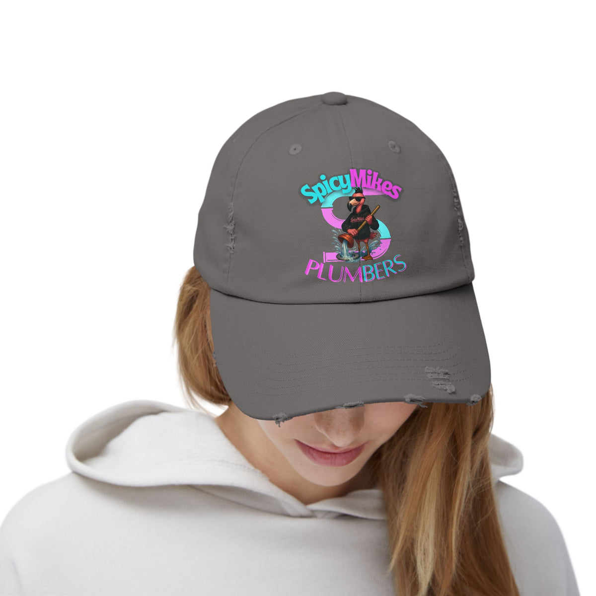 SpicyMike's Plumbers Unisex Distressed Cap