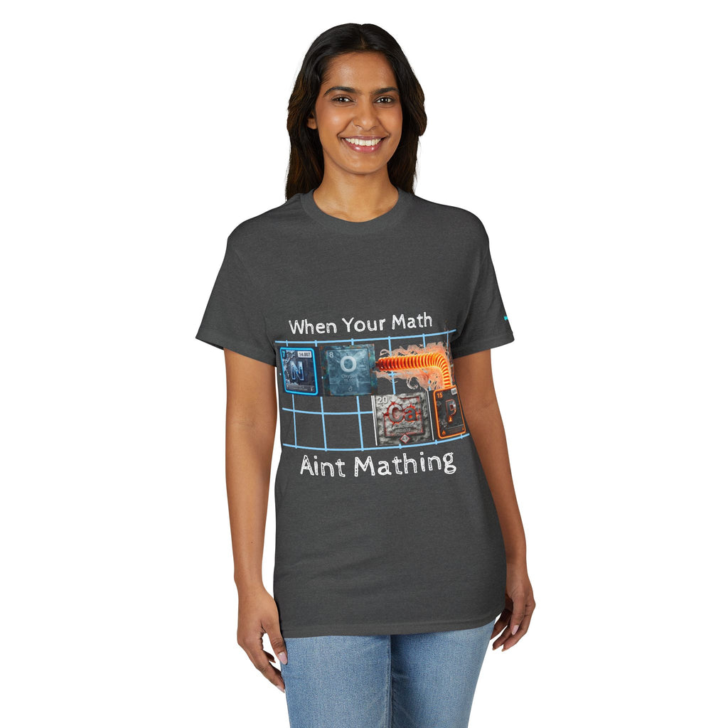 Periodic table "No Cap" When Your Math Ain't Mathing T-Shirt — Funny Math Meme Tee