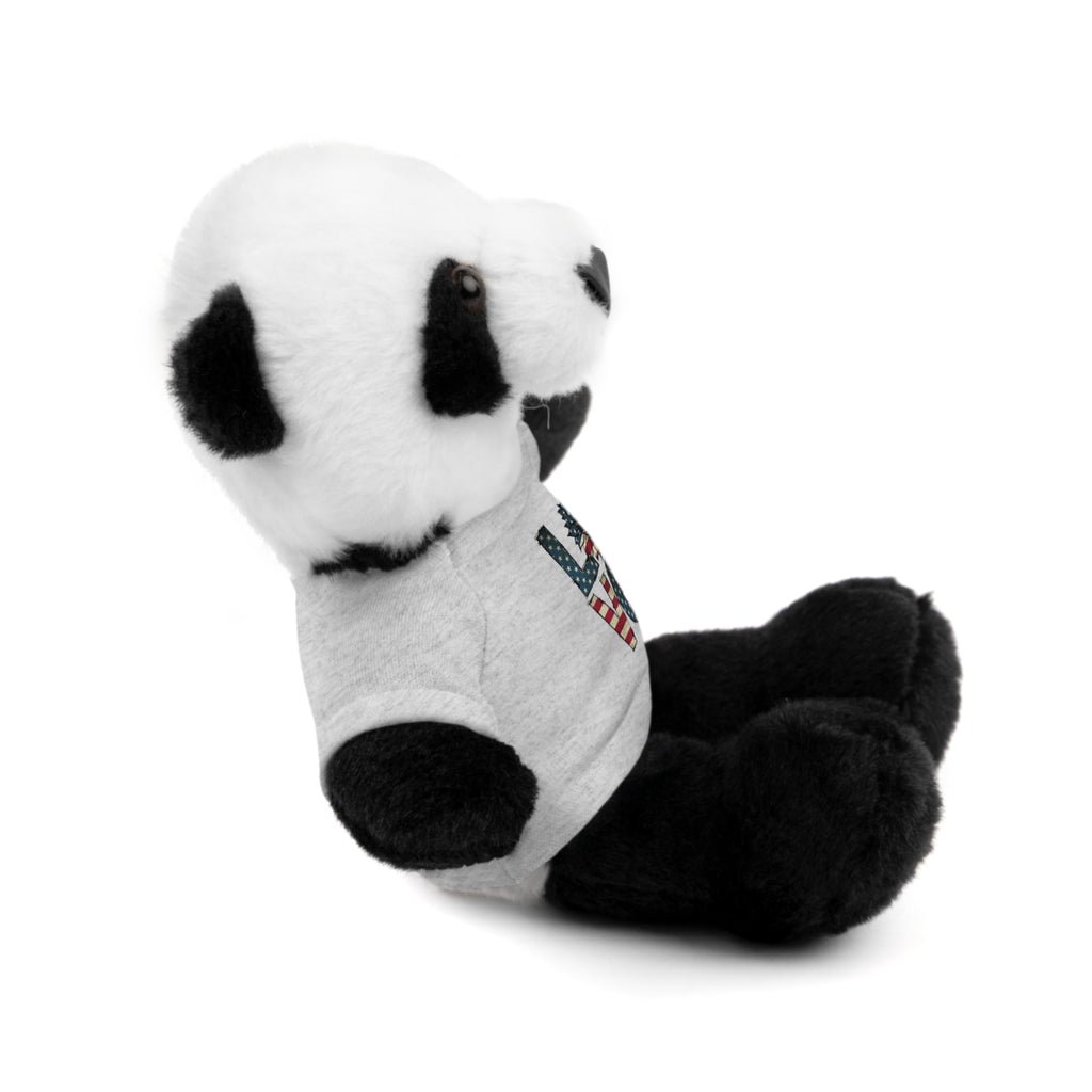 Patriotic 'LOVE' Plush Bear with Tee — Cute Stuffed Animal Gift