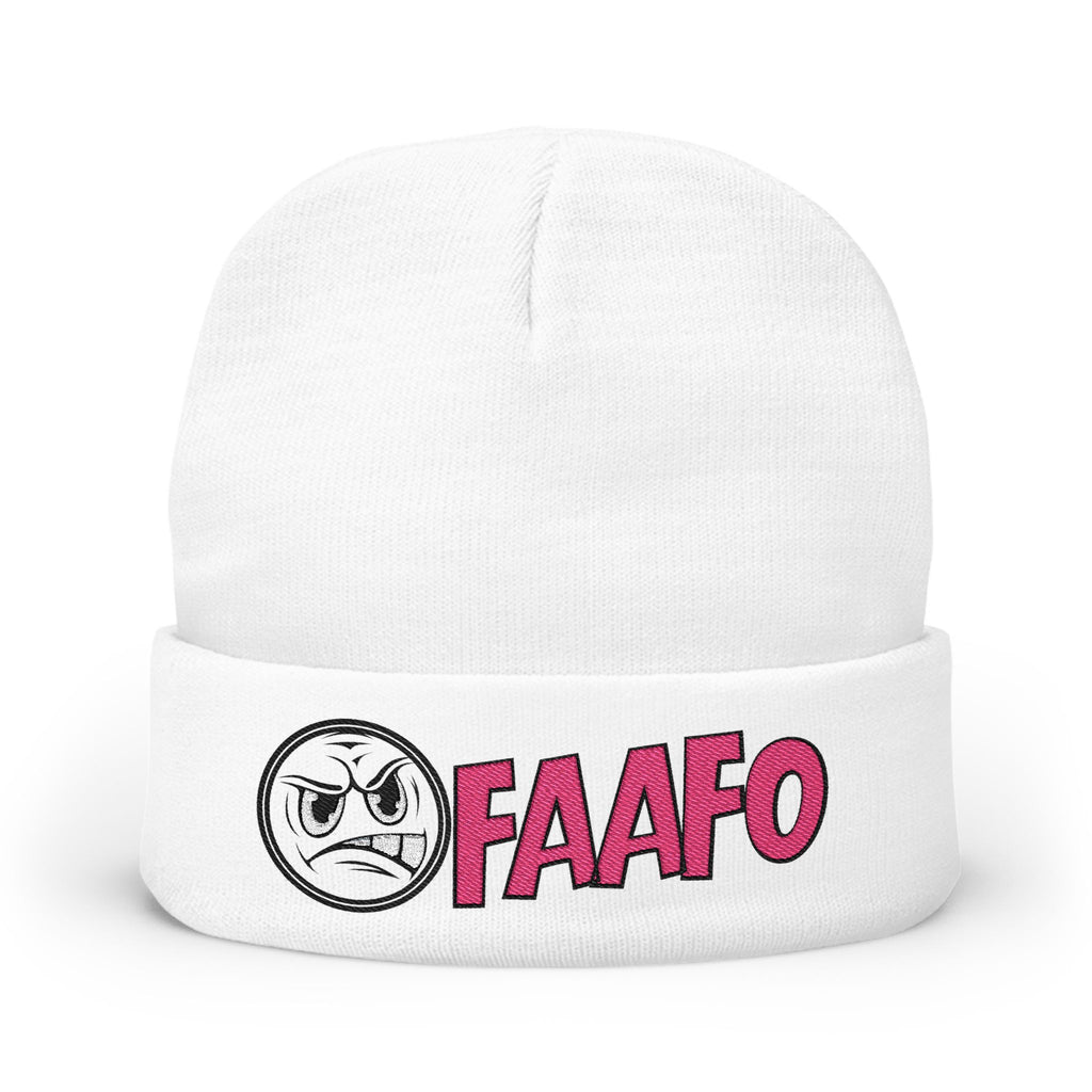 The Right One: FAAF0 Embroidered Knit Beanie - Stylish Winter Accessory