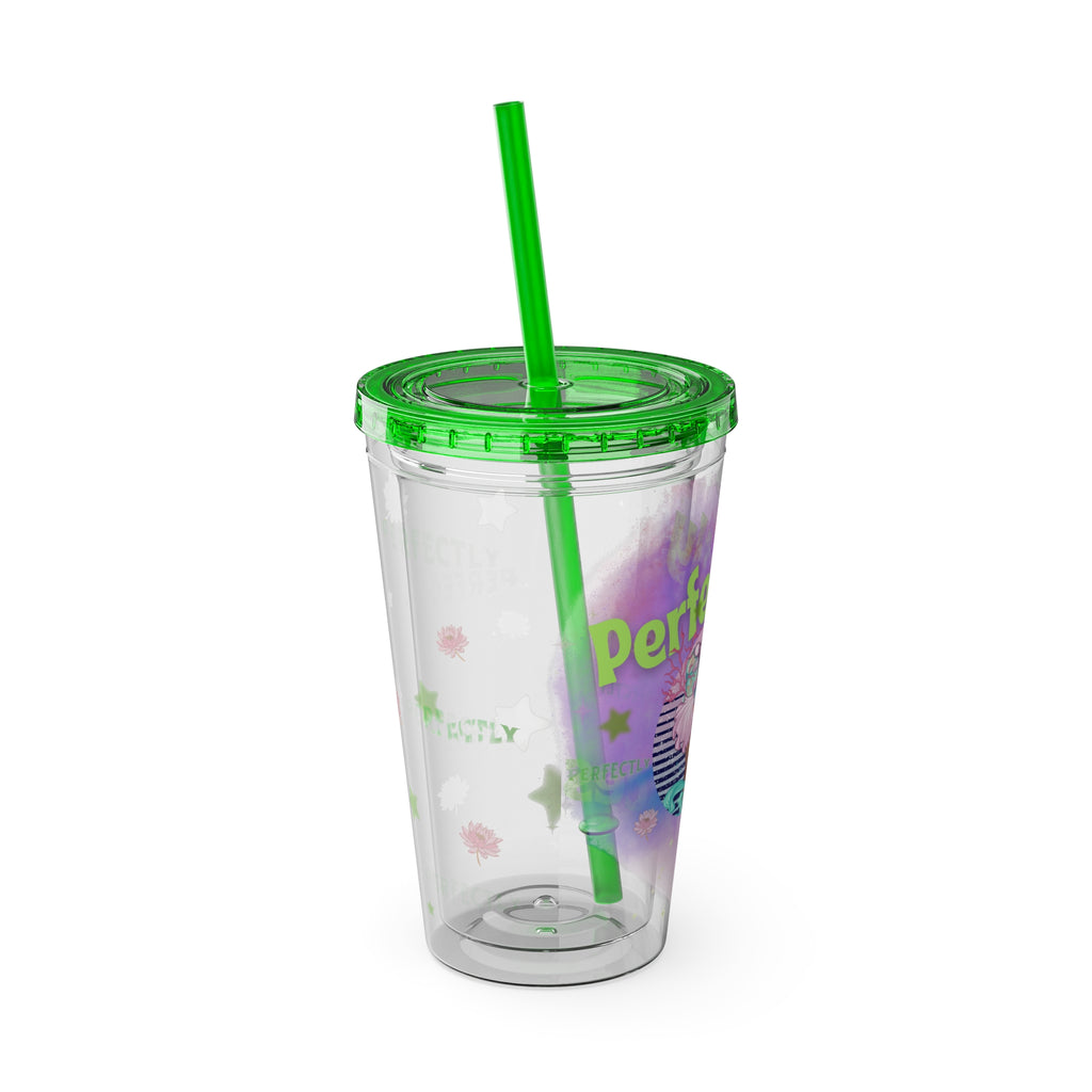 Perfectly Pisces Zodiac Sunsplash Tumbler with Straw, 16oz