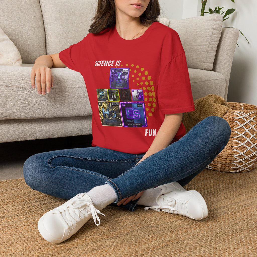 Science Is Fun T-Shirt — Playful Periodic Table Graphic Tee for STEM Lovers