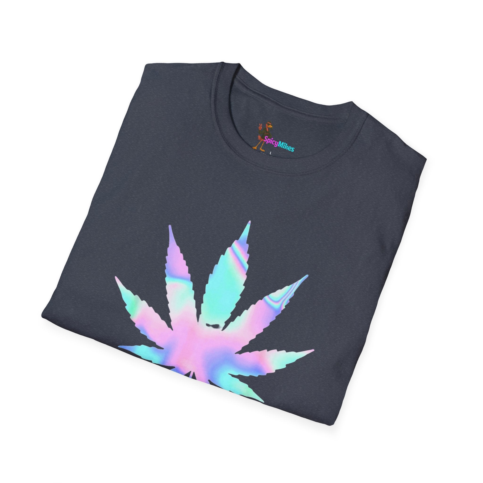 High Maintenance Pastel Tie-Dye Cannabis Leaf Tee