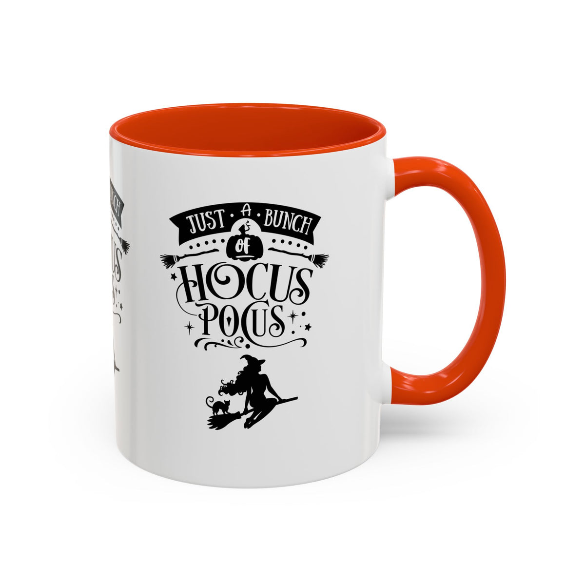 Halloween Just A Bunch Of Hocus Pocus Colored Rimmed Mug