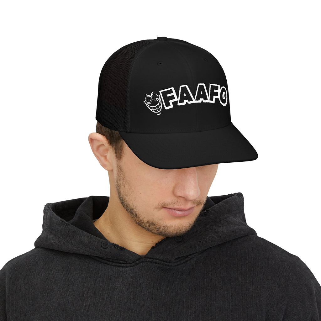 Embroidered 'FAAF0' SlyGuy Trucker Snapback Hat