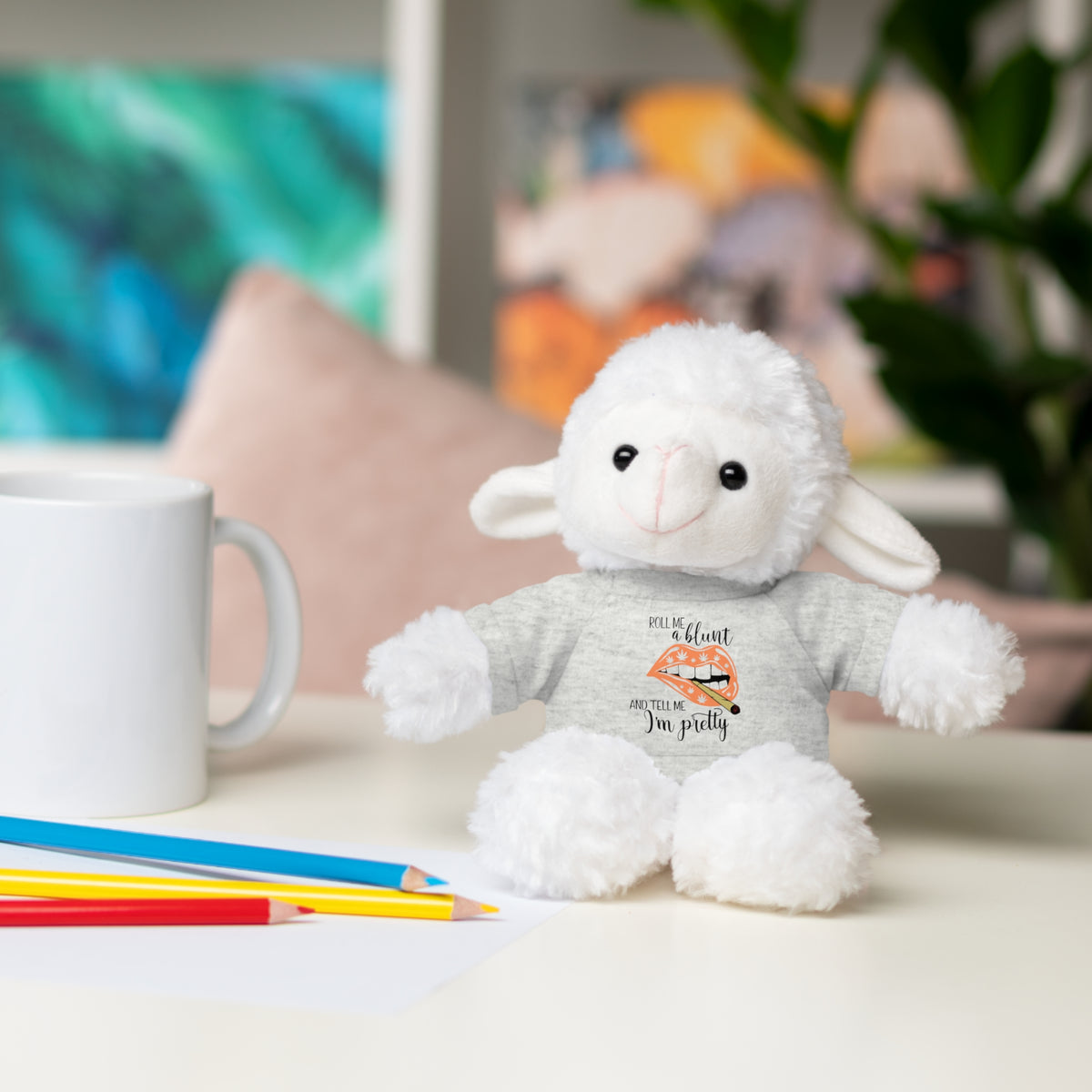 Plush Bear for adults with Tee — "Tell Me I'm Pretty" 420 Teddy