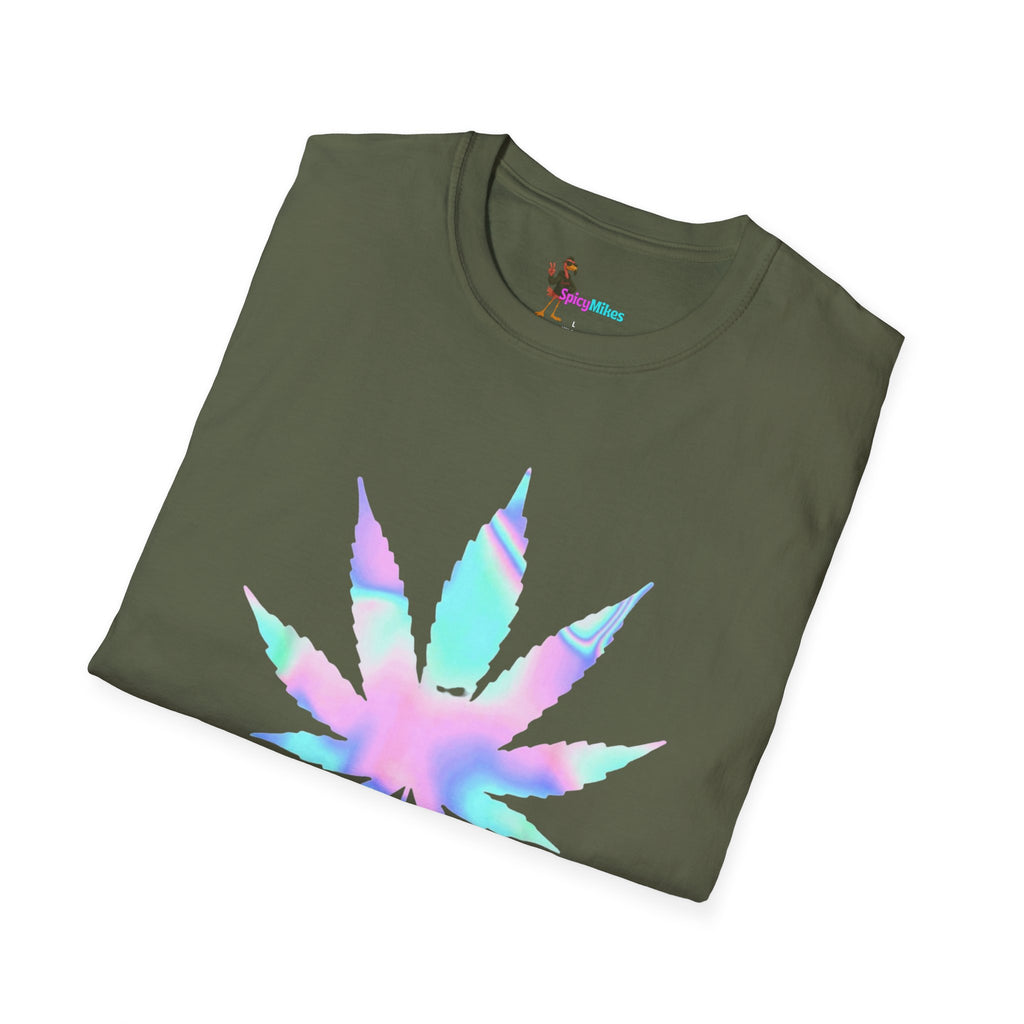 High Maintenance Pastel Tie-Dye Cannabis Leaf Tee