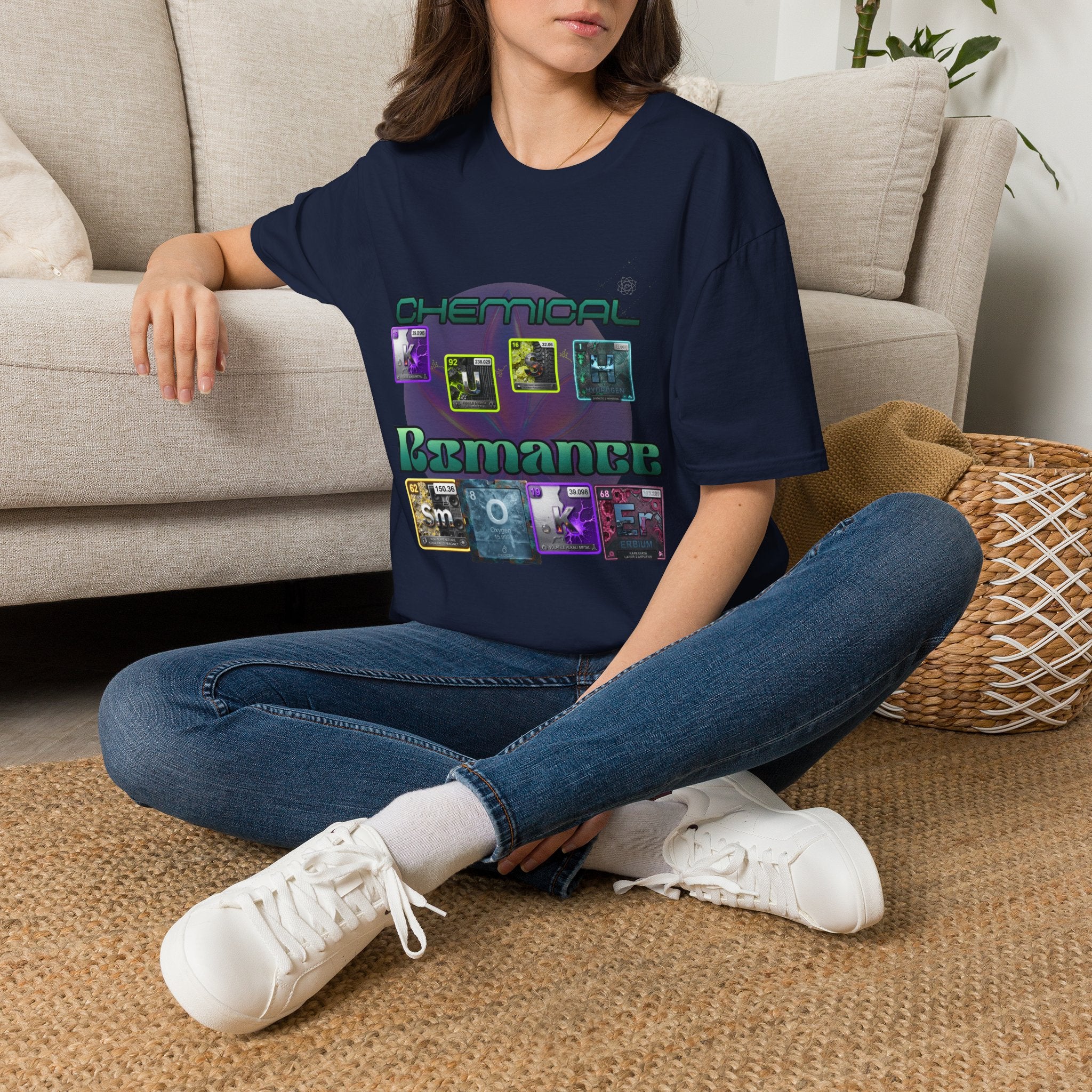 "Chemical Romance" weed 420 Retro Vaporwave Band Tee