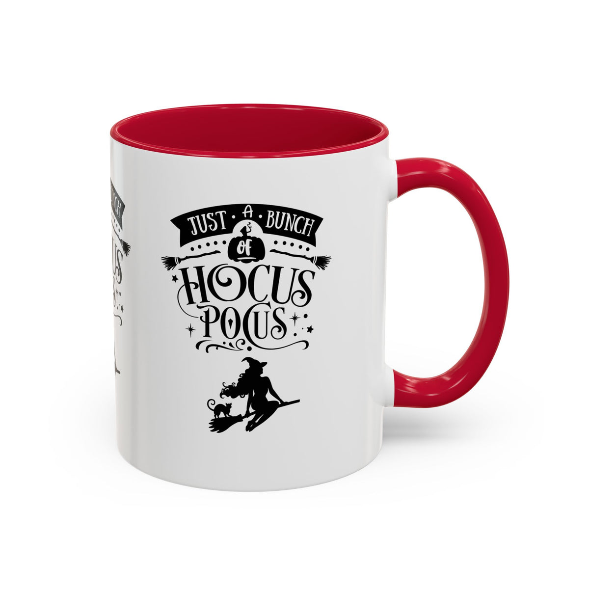 Halloween Just A Bunch Of Hocus Pocus Colored Rimmed Mug