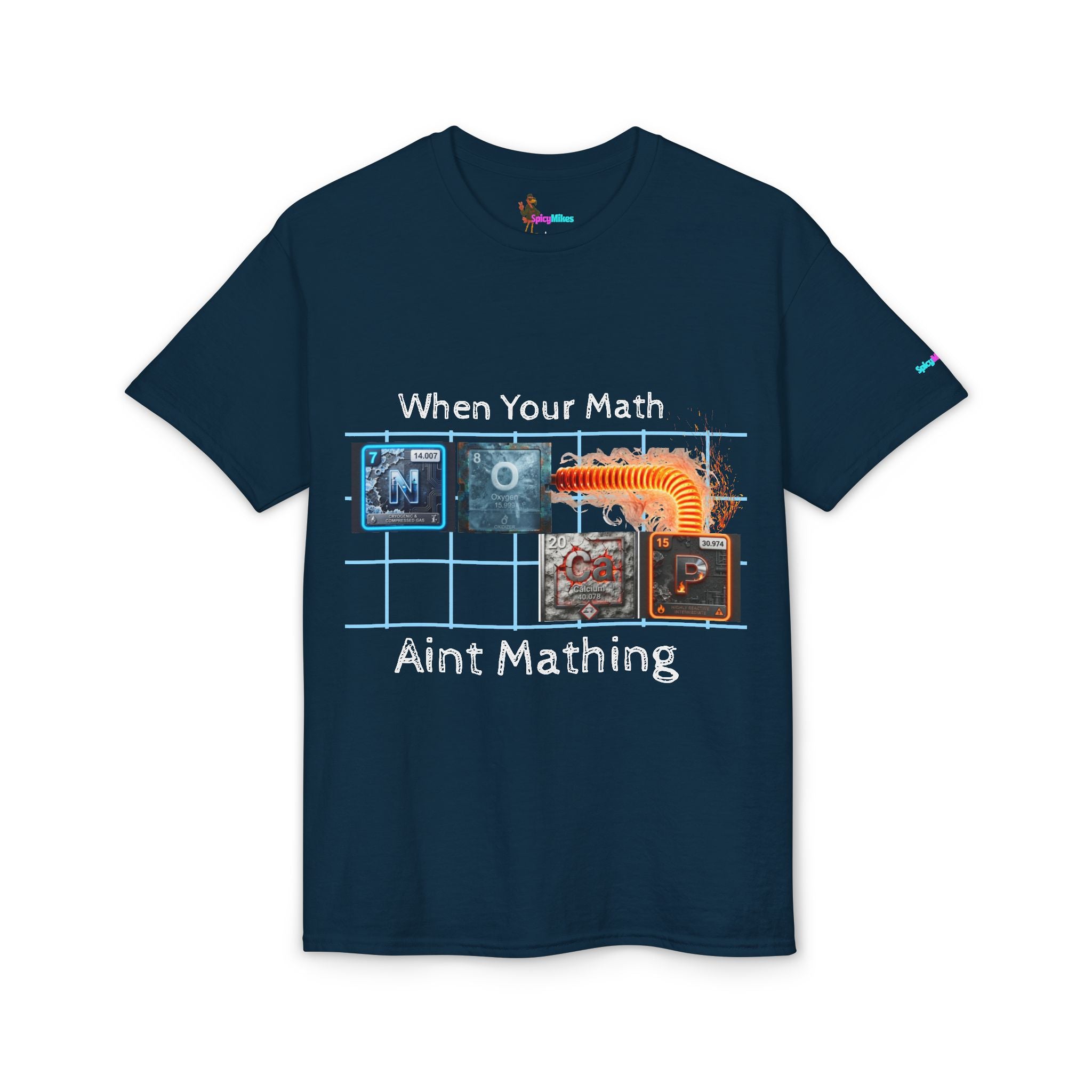 Periodic table "No Cap" When Your Math Ain't Mathing T-Shirt — Funny Math Meme Tee