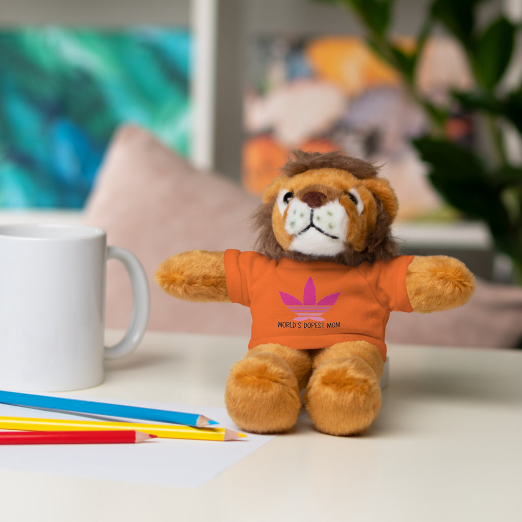 Teddy Bear – "World's Dopest Mom" Adult Plush with Tee for 420 moms