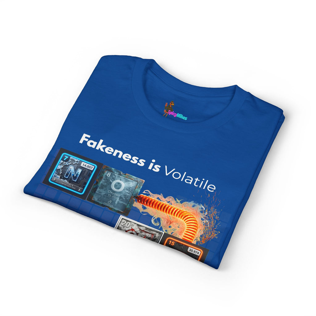 Elemental Nature Graphic T-Shirt — "Fakeness is Volatile to My Elemental Nature"