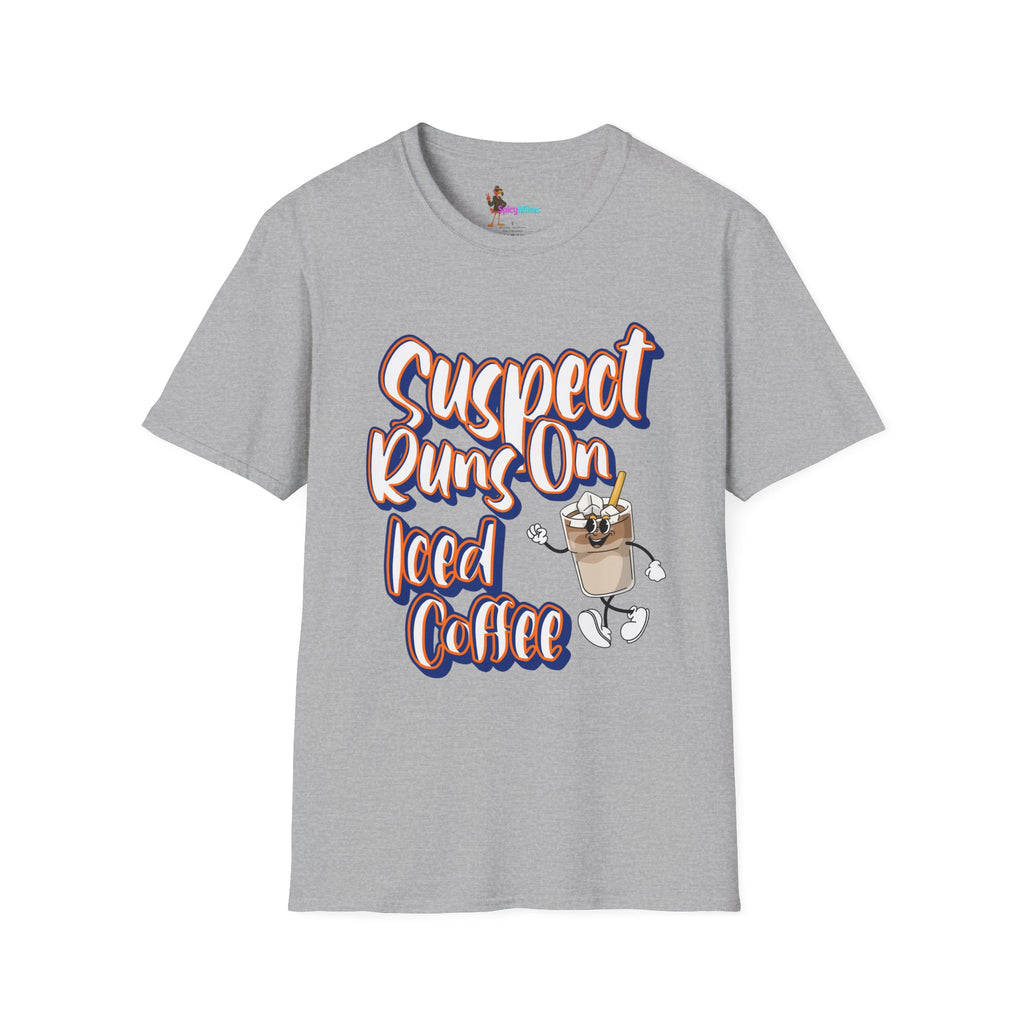Suspect Runs On... Iced Coffee Graphic T-shirt