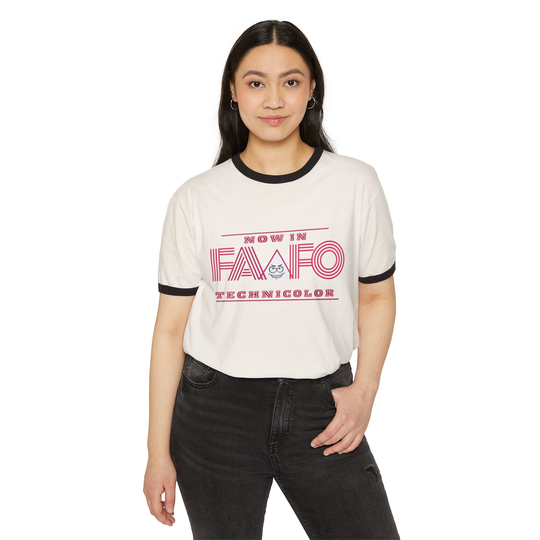 FAAFO Now in Technicolor Ringer T-Shirt