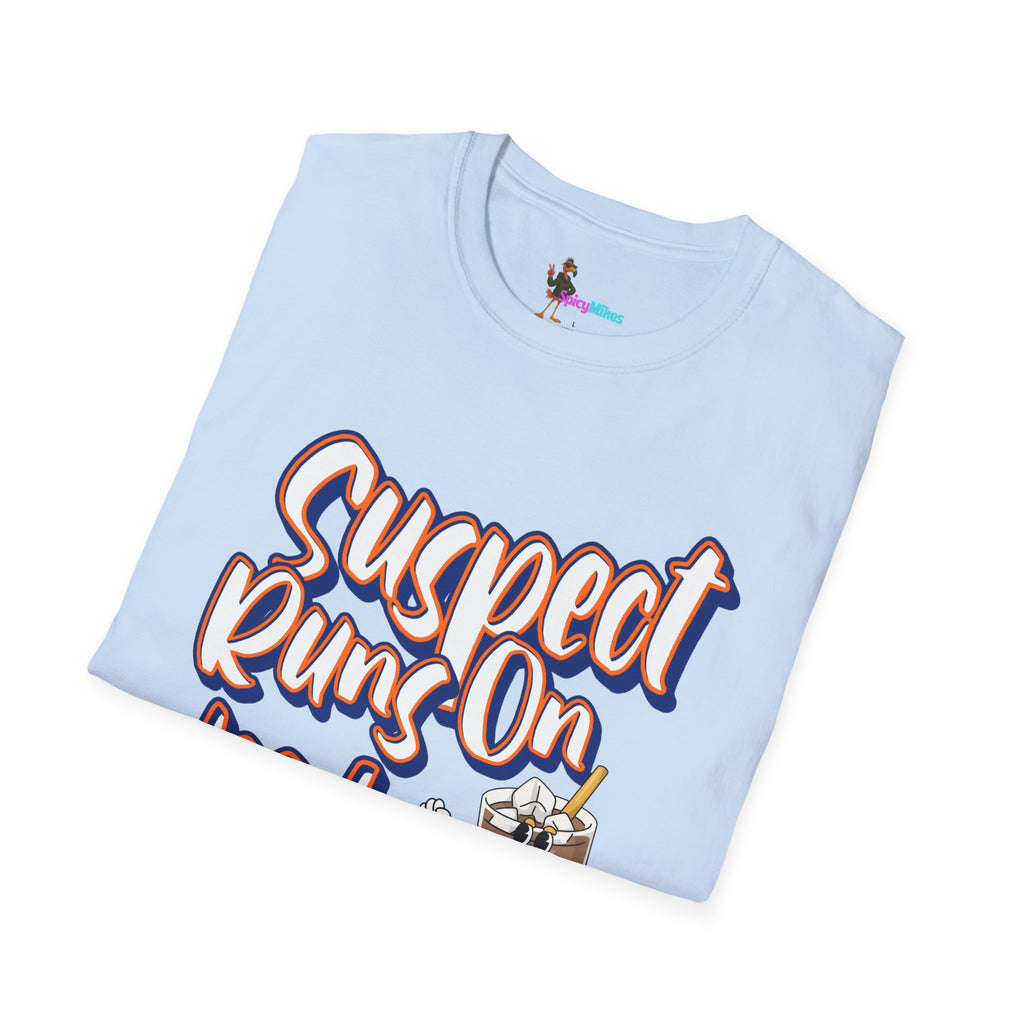 Suspect Runs On... Iced Coffee Graphic T-shirt