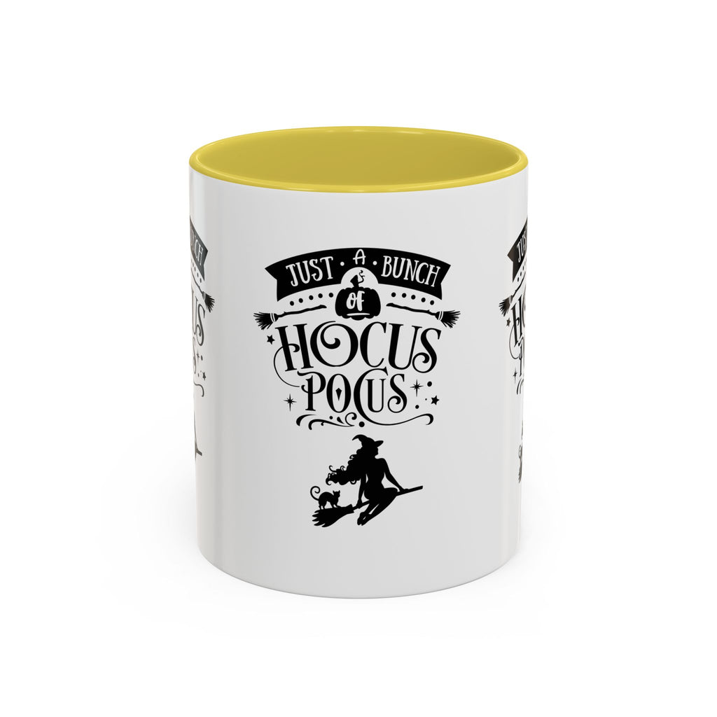 Halloween Just A Bunch Of Hocus Pocus Colored Rimmed Mug