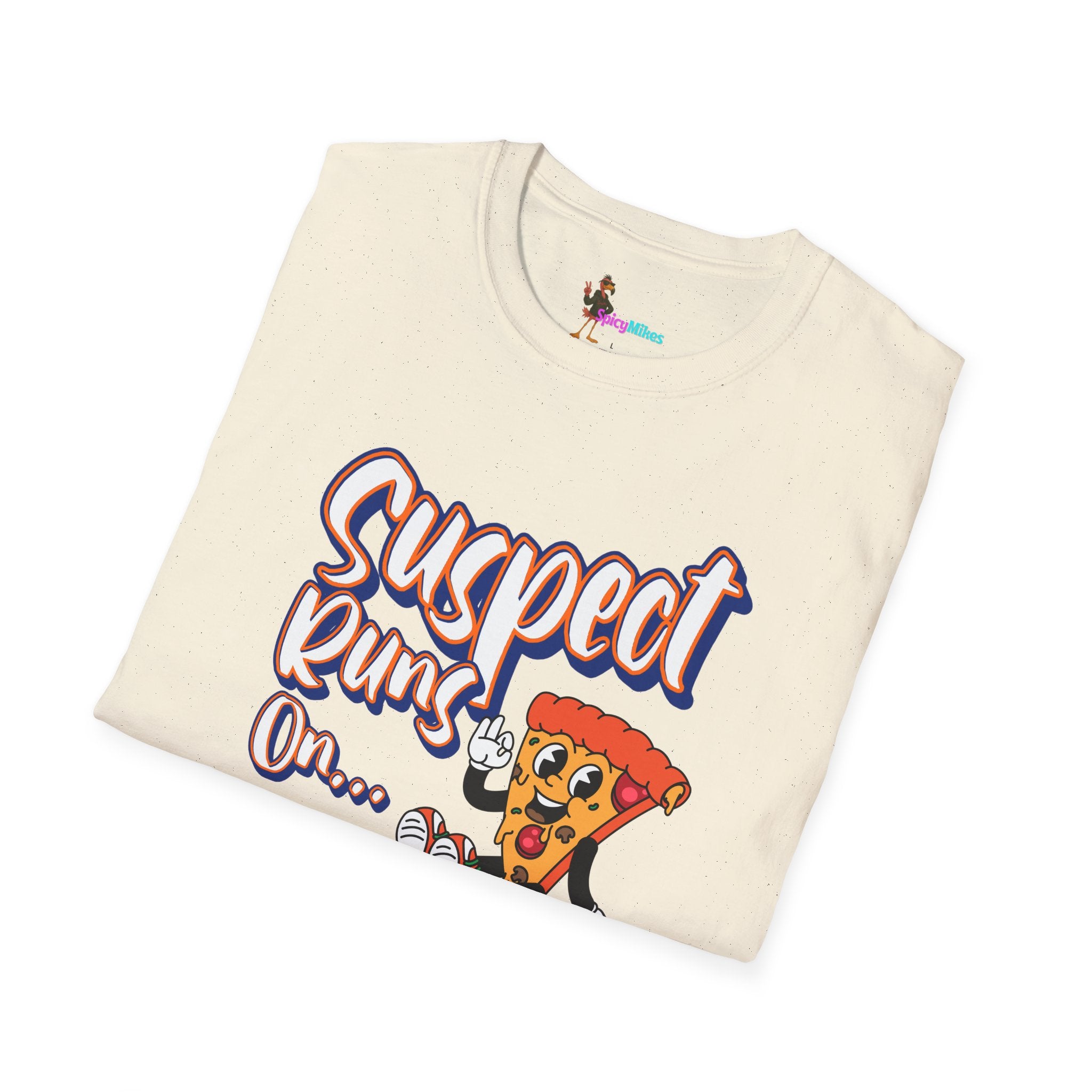 Suspect Runs On...Cold Pizza Graphic Tee