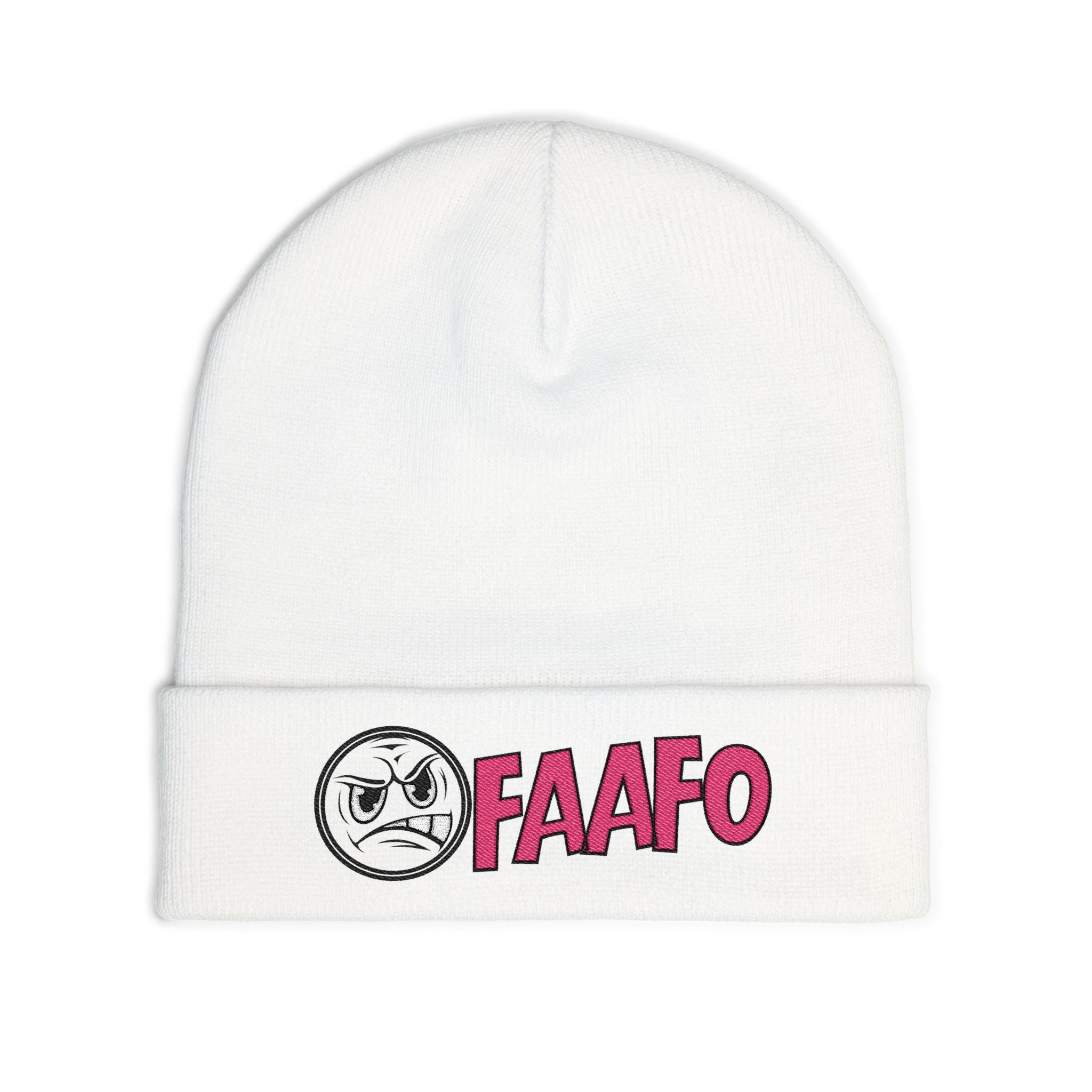 The Right One: FAAF0 Embroidered Knit Beanie - Stylish Winter Accessory
