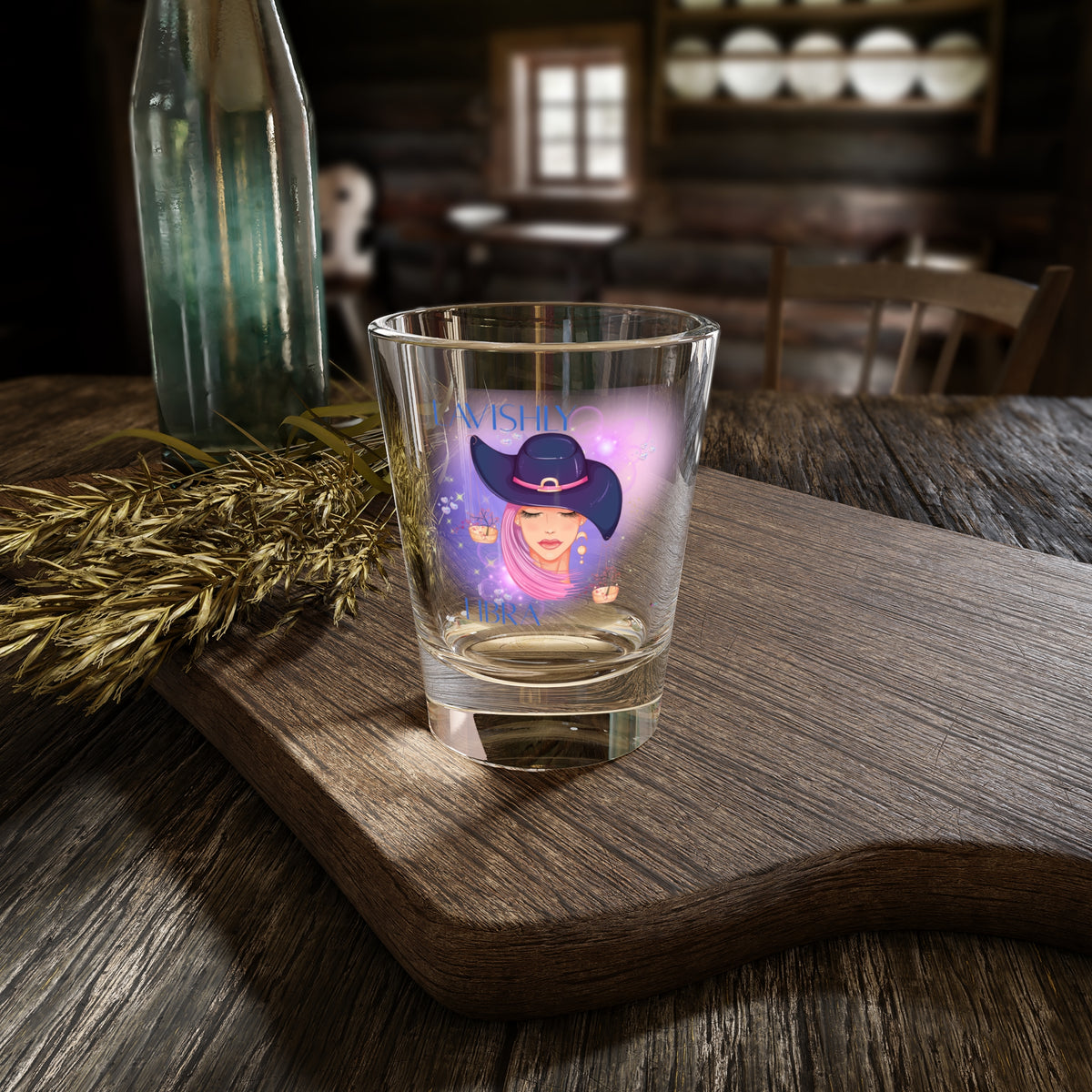 Lavishly Libra Zodiac Cocktail Shooter Shot Glass Handcrafted