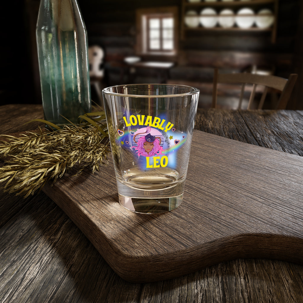 Lovably Leo Shot Glass – Zodiac Handcrafted Shot Glass
