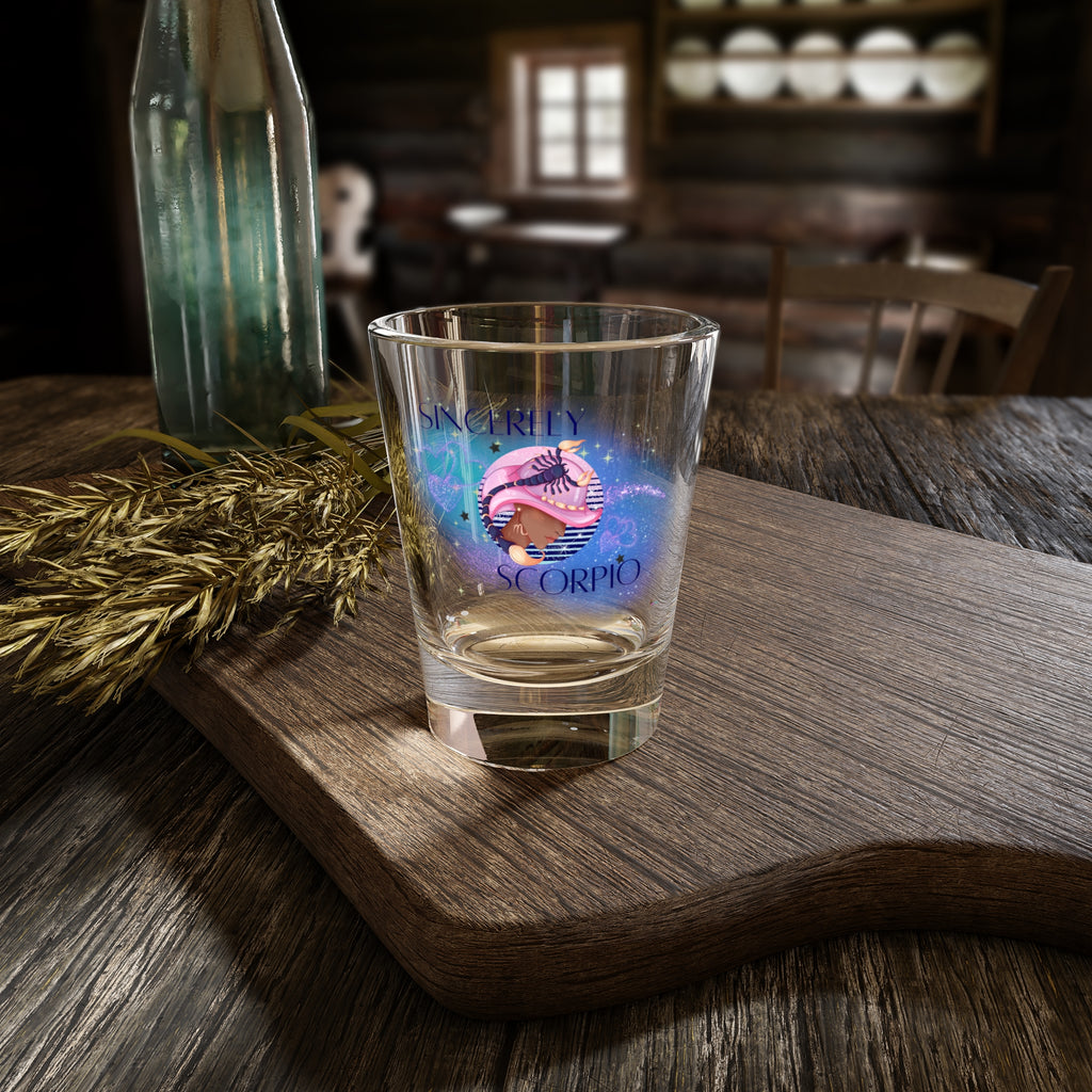 Sincerely Scorpio 1.5oz Zodiac Shot Glass Handcrafted